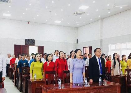 Xã Nghĩa Đàn tham dự trực tuyến lễ công bố Nghị quyết của Ủy ban thường vụ Quốc hội về kết thúc hoạt động đơn vị hành chính cấp huyện, sắp xếp các đơn vị hành chính cấp xã